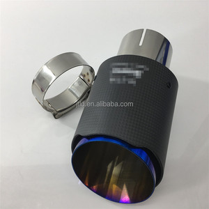 Personalizado <span class=keywords><strong>akrapovic</strong></span> escape estilo doble fibra de carbono silenciador de escape <span class=keywords><strong>tubo</strong></span> silenciador consejos - Product Image 3