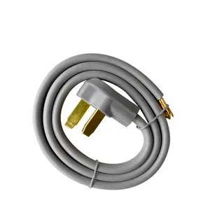 J110140 PLK 40A 3-Wire Range Cord With Moulded Right Angle Plug