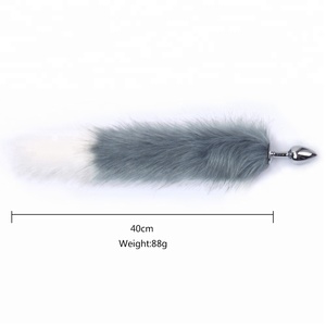 Wonderful Fox/Dog <strong>Tail</strong> Metal Furry Anal <strong>Plug</strong> Sexy Toys <strong>Butt</strong> <strong>Plug</strong> Flirt Anus <strong>Plug</strong> for Women Wild <strong>Cat</strong> <strong>Tail</strong> Adult Toy - Product Image 2