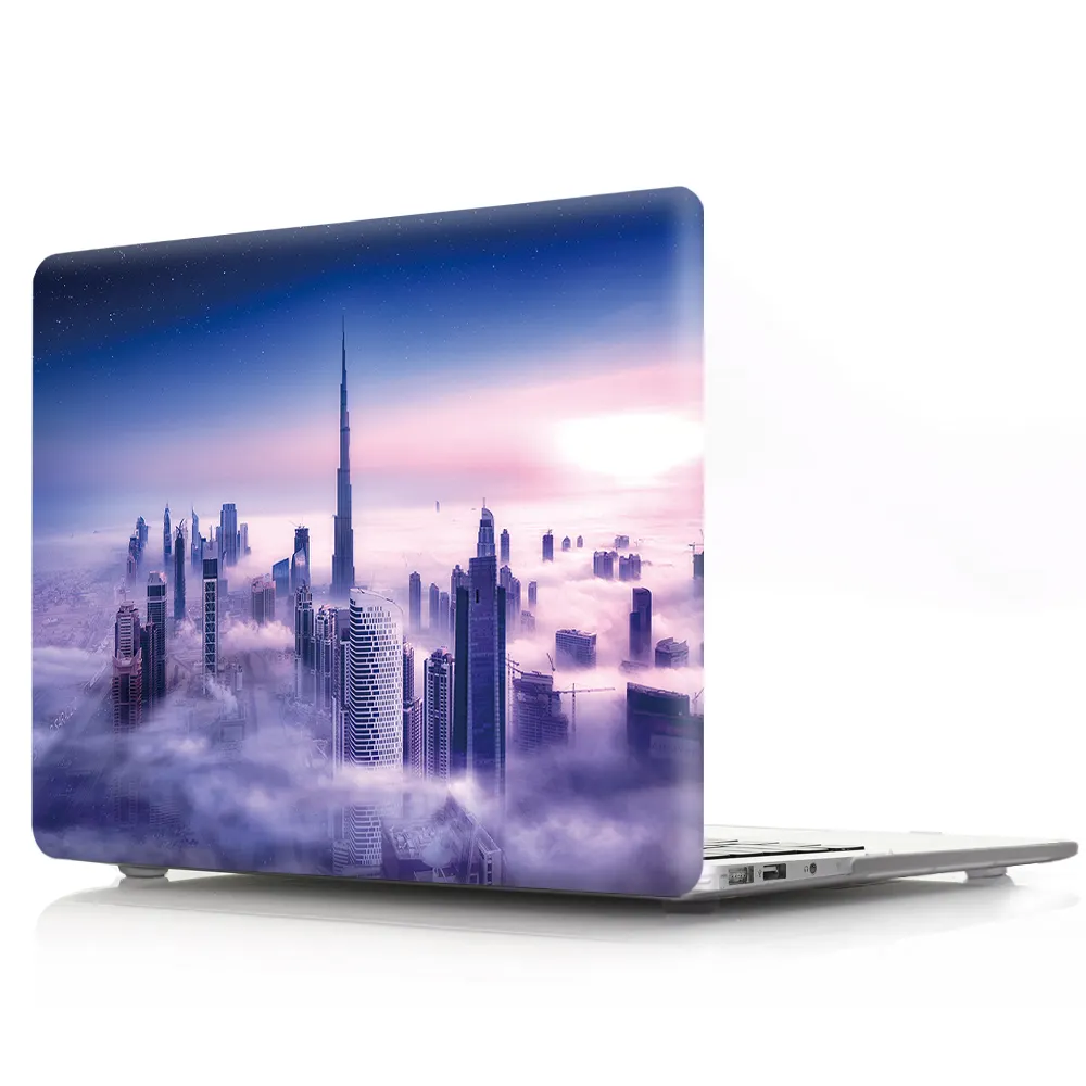 Famous Architectural Hard Plastic Laptop body shell protective Hard Case For Macbook 11.6"12"13.3" Air pro laptop hard case