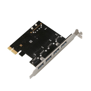 Thâm quyến Diewu <span class=keywords><strong>PCIe</strong></span> x1to <span class=keywords><strong>USB3.0</strong></span> 4 port multiplier thẻ của máy tính với sata điện suppout - Product Image 5