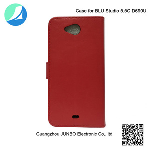 <span class=keywords><strong>De</strong></span> alta Clase <span class=keywords><strong>de</strong></span> <span class=keywords><strong>LA</strong></span> PU Caja Del Teléfono Móvil Caso <span class=keywords><strong>de</strong></span> Cuero para BLU Studio 5.5C D690U Teléfono Celular - Product Image 5