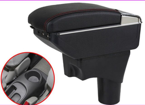 Bracciolo per Hyundai Accent Verna <span class=keywords><strong>I10</strong></span>, Console con Doppio Strato Rialzato, 7 Porte USB, Nero, Perfetta Vestibilità - Product Image 6