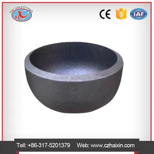 Carbon steel welding cap,STD,black oil painted,ASME/ANSI B16.9