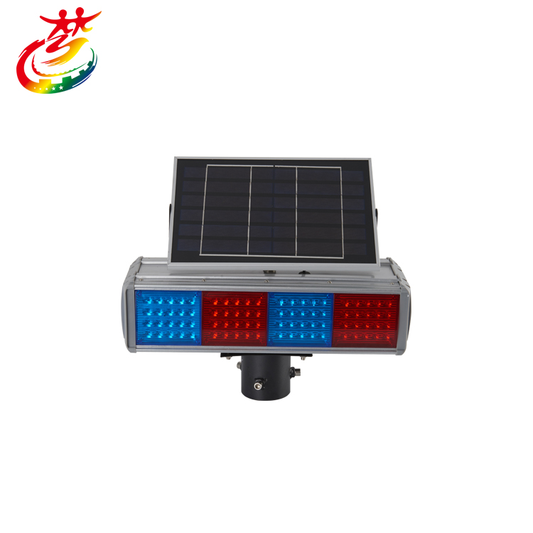 Новый дизайн, светодиодный солнечный сигнальный фонарь, мигающий красный световой индикатор дорожного движения, мигающий безопасный дорожный фонарь