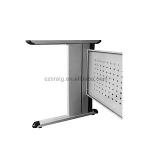Metal siyah ve gri bilgisayar masası çelik ayak mobilya parçaları