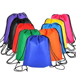 Özel kişiselleştirilmiş olmayan dokuma sırt çantası İpli çanta çocuklar için