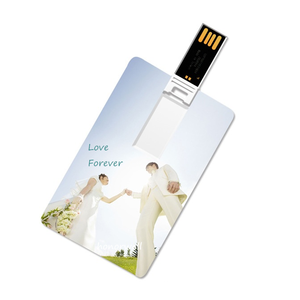 OEM Plastic USB Flash Drive Pendrive Customized 1GB 2GB 4GB 64GB USB Stick 2.0 Custom Packaged Box Credit Card Storage Gift