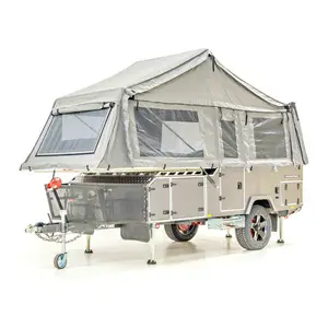 Özelleştirilmiş krom kamp çadırı römork tekerlekli