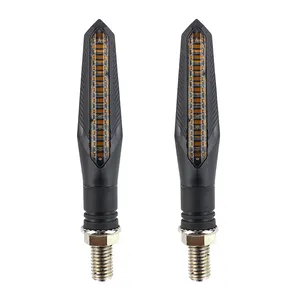 ไฟ LED รถจักรยานยนต์สากลสีเหลืองอำพันไฟเลี้ยวไฟกระพริบ - Product Image 1