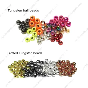 Various custom fly tying tungsten/brass ball beads and neck ring with flexible MOQ and custom design