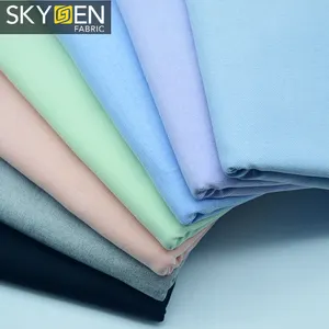 Skygen Großhandel 175g/m² reine Farbe flüssiges Ammoniak fertig 100 Baumwolle Oxford Stoff Material Stoff für Hemd