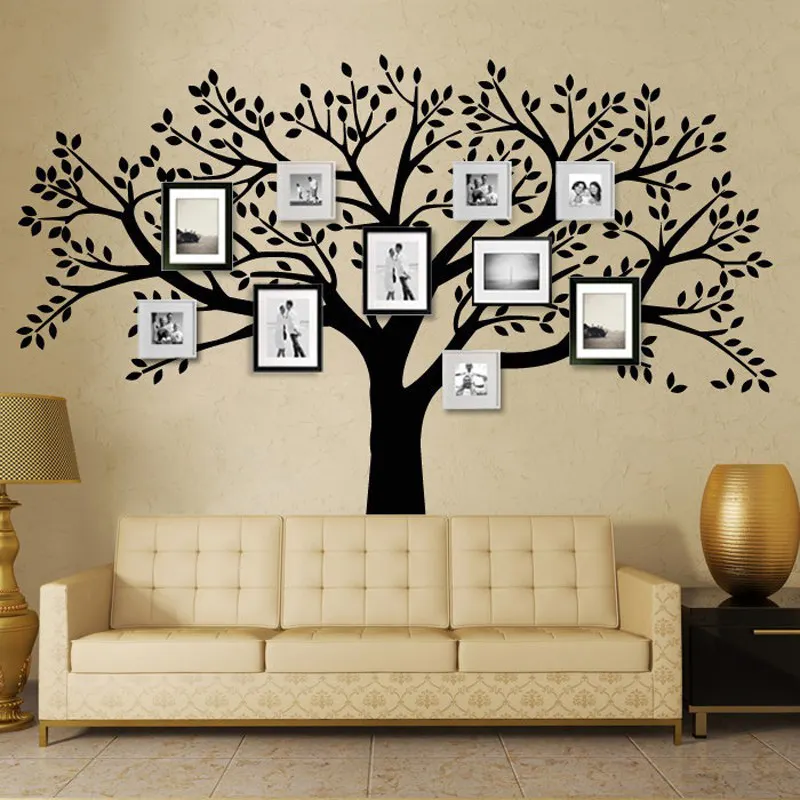 Home decor large 3d wall sticker tree