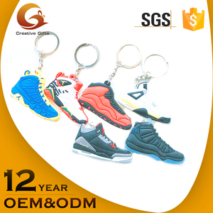 Billige kundenspezifische 3d weich-pvc-gummi <span class=keywords><strong>nike</strong></span> schuh <span class=keywords><strong>keychain</strong></span> für großhandel - Product Image 6