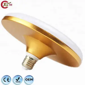 12W Golden round yellow indoor living room house kitchen garden lamp lighting led bulb E27 high brightness durable dimmerable