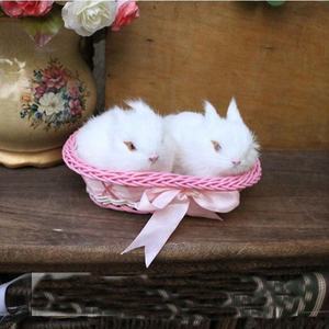 Fabbrica Promozione Personalizzata Coniglio Bianco Peluche Ripiene Giocattoli - Product Image 1