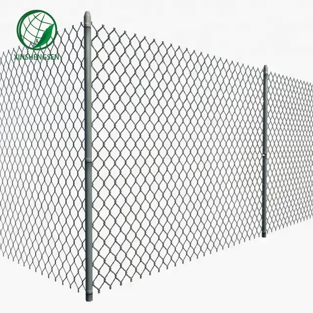 3.0mm galvanized pvc coated mesh rolls cyclone wire chainlink fence panels chain link fence