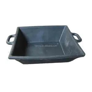 Recycled Rubber trough bucket with two handles,Mixing tub 16L