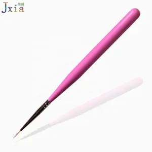 Suojiexia — brosse à ongles en plastique Super Fine, 9mm, à doublure Fine, pour peinture, détail, Nail Art