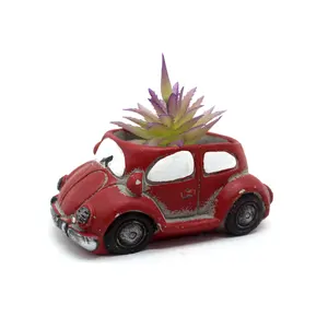 China Groothandel Leuke Retro Auto Vormige Goedkope Home Decoratie Indoor Succulent Vaas Bloempotten