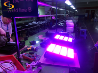 Projecteur LED RGB SMD 200W pour extérieur, corps en aluminium, éclairage pour parcs à thème, projecteur à changement de couleur avec certification ROHS