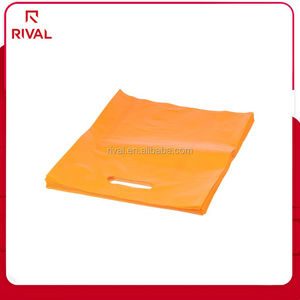 Naranja <span class=keywords><strong>al</strong></span> <span class=keywords><strong>por</strong></span> <span class=keywords><strong>mayor</strong></span> de 35x25 cm De Plástico Bolsas de la Compra de <span class=keywords><strong>Mercancía</strong></span> con Asa Troquelada - Product Image 3