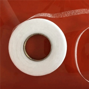 Đôi bên chất kết dính nung chảy <span class=keywords><strong>interlining</strong></span> PA/PES dính keo sắt trên nóng chảy nóng chảy dệt <span class=keywords><strong>interlining</strong></span> 23gsm trong kho - Product Image 3