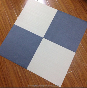 Piastrelle in PVC Bianco e Nero, <span class=keywords><strong>Pavimentazione</strong></span> <span class=keywords><strong>Tessile</strong></span> Simile al Rivestimento Bolon - Product Image 2