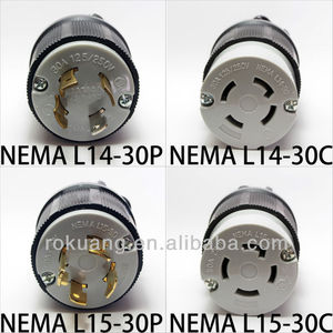 Conectores de bloqueo de giro NEMA 30A, 125/250V - Product Image 2