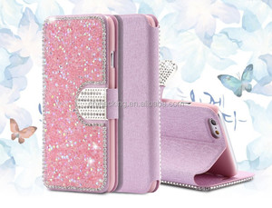 I5/i6/6 S/Cộng Với Wallet Pouch Trường Hợp Cho <span class=keywords><strong>iPhone</strong></span> 6 6 S Cho <span class=keywords><strong>iPhone</strong></span> 6 Cộng Với/6 S Cộng Với 5 5 S Thời Trang Bling Kim Cương Đứng Lật PU Điện Thoại Bìa - Product Image 6