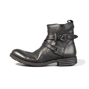Leather <strong>Boots</strong> <strong>Men</strong> Comfortable Soft Coffee and <strong>Black</strong> Vintage Shoes Genuine Leather <strong>Men</strong> <strong>Boots</strong> - Product Image 3