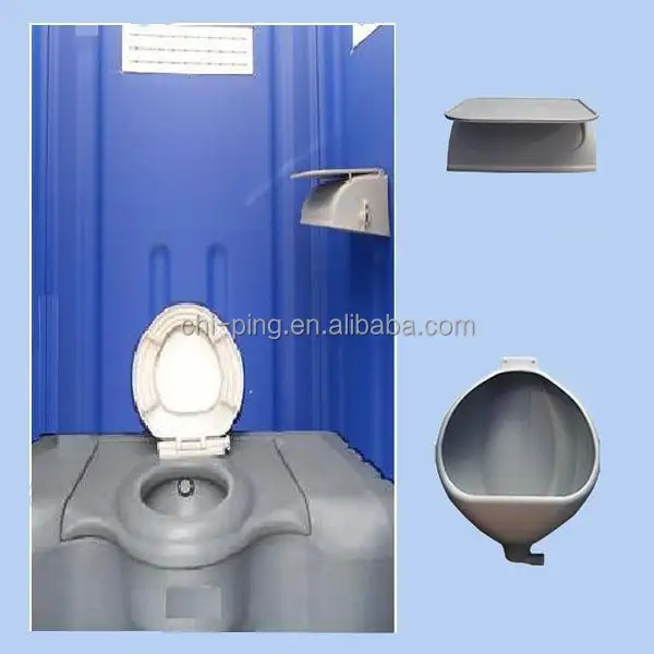 洗浄システムなしのプラスチック製トイレと水タンク可動トイレ