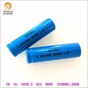 Batería recargable li-ion 14500 500 mAh 3.2 V aa para juguetes - Product Image 3