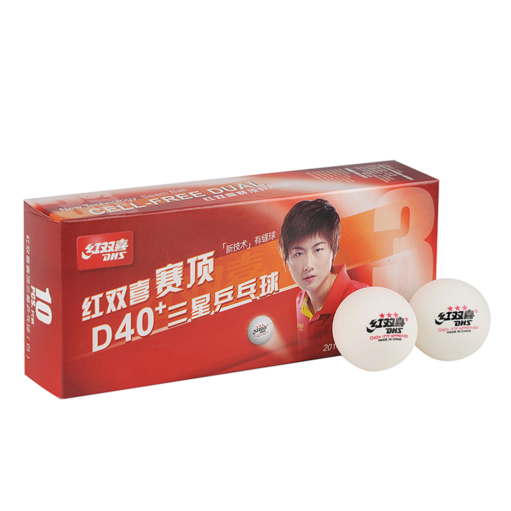 Профессиональный мяч DHS для пинг-понга белый D40 + ittf одобренный Профессиональный турнир 3-звездочный мяч для настольного тенниса