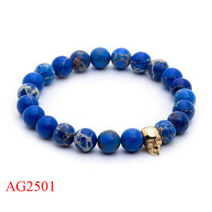 2016 vente chaude <span class=keywords><strong>grosse</strong></span> perle bracelet de mode pierre naturelle perle bracelet, boutique en ligne hommes bracelet - Product Image 4