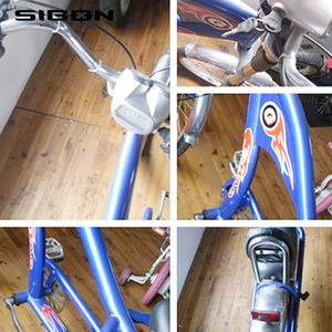 Vélo électrique avec moteur sans balais, batterie au plomb, 250W, couleur bleue, hachoir CE pour adultes - Product Image 6