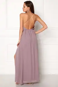 Vestido de dama de honor con espalda descubierta, elegante