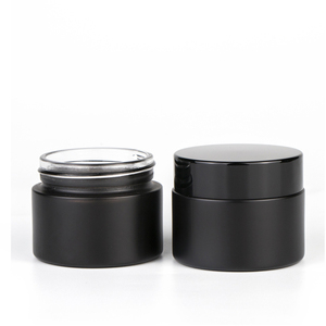 Custom made lozione contenitore 30 <span class=keywords><strong>ml</strong></span> 50 <span class=keywords><strong>ml</strong></span> <span class=keywords><strong>100</strong></span> <span class=keywords><strong>ml</strong></span> di bambù imballaggio cosmetico crema per il viso nero vasetti di vetro con bambù coperchio di legno - Product Image 4