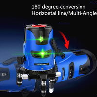 Niveau laser vert à 5 lignes Niveau laser croisé à nivellement automatique rotatif à 360 degrés avec longue durée de vie