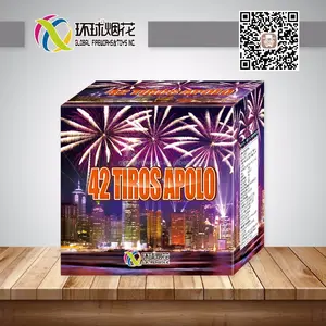 GFCC3042 42 TIROS APOLO 1.4G LIUYANG VUURWERK GROTE PARTY BATERIA VUURWERK UN0336 VOOR CHINESE NIEUWJAAR KERST VIERING