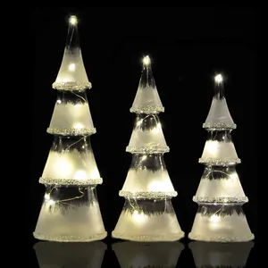 Декоративный Топпер для рождественской елки из выдутого стекла на батарейках