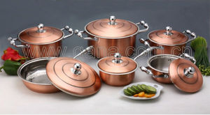 All'ingrosso cucina 12 pezzi di rame Cookware di lusso Set di pentole Multi Design cucina pentole - Product Image 2