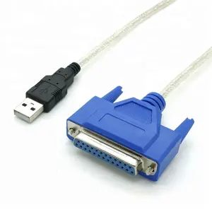 1.5 M 公母 USB 到串行 DB25 25Pin 转换器电脑打印机电缆