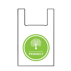 Borse compostabili <span class=keywords><strong>bio</strong></span> dell'amido di mais biodegradabili OEM per lo shopping - Product Image 2