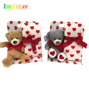 Bébé <span class=keywords><strong>chien</strong></span> en peluche jouets peluches set avec couverture - Product Image 2