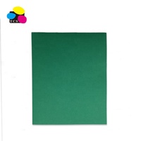 Carpeta de papel ecológica de alta calidad, portafolio de dos bolsillos, colores surtidos, Verde