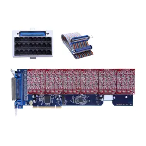 16 FXO + 8 FXS מודולים אסטריסק PCI כרטיס TDM2400P עבור voip trixbox/elastix ה-ip pbx ippbx