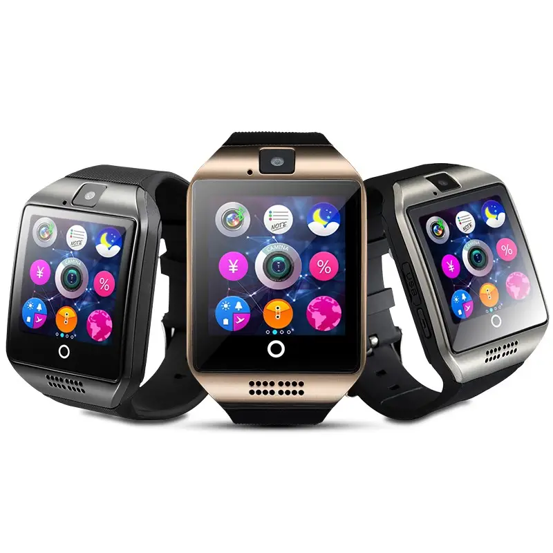 Yeni ürünler Q18 dokunmatik ekranlı akıllı saat, android akıllı saat telefon seyretmek telefon android carma izle cep telefonu q18