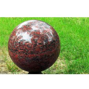 Venta al por mayor de bolas de piedra de granito labradorita de tamaño personalizado flameado pulido en rojo gris negro natural para aplicaciones de jardín al aire libre - Product Image 4