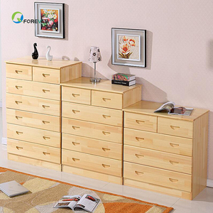Commodes de rangement en bois simples et modernes pour enfants, coffre de rangement pour vêtements - Product Image 3